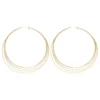 Hoop Earrings Golden Accent by Be Jewellery, photo 2
